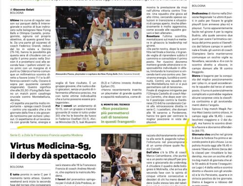 Playoff Time – Serie C – Virtus Medicina vs SG Fortitudo